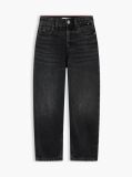 Denim Relaxed Barrel Leg Black Jeans  Boys