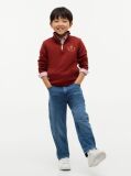 Red Logo Badge Quarter-Zip Sweatshirt  Boys