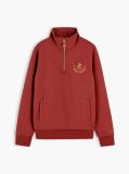 Red Logo Badge Quarter-Zip Sweatshirt  Boys