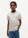 Beige Shield Logo Appliqué T-Shirt  Boys