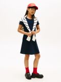 Blue Essential Short Sleeve Skater Dress  Girls
