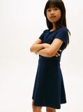 Blue Essential Short Sleeve Skater Dress  Girls