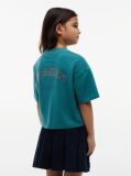 Μπλε Βαμβακερό T-Shirt  Κορίτσια
