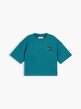 Μπλε Βαμβακερό T-Shirt  Κορίτσια