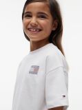Άσπρο Βαμβακερό T-Shirt  Κορίτσια