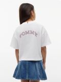 Άσπρο Βαμβακερό T-Shirt  Κορίτσια