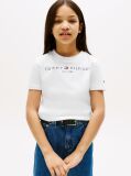 White Essential Organic Cotton Logo T-Shirt  Kids Unisex