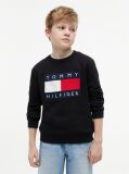 Black Heritage Flag Logo Crew Neck Jumper  Kids Unisex