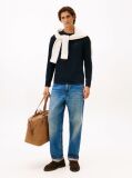 Blue Organic Jersey Logo Long Sleeve T-Shirt  Men