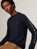 Blue Organic Jersey Logo Long Sleeve T-Shirt  Men