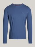 Μπλε Μακρυμανικο T-Shirt Σε Slim Ελαστικη Γραμμη  Άνδρες