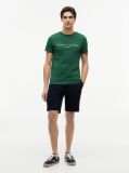 Green Organic Cotton Chest Logo T-Shirt  Men