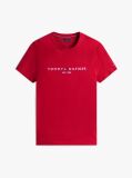 Red Organic Cotton Chest Logo T-Shirt  Men