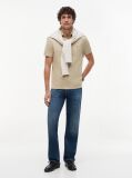 Beige 1985 Organic Cotton Regular Fit Polo  Men