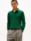 Green 1985 TH Flex Slim Fit Long Sleeve Polo  Men