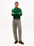 Green 1985 TH Flex Slim Fit Long Sleeve Polo  Men