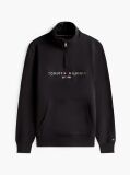 Black Combining casual style with enhanced comfort, this sweatshirt is made from flex fleece and has a cosy, zip-adjustable mock turtleneck.  Men