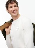 Beige Cotton Cashmere Crew Neck Jumper.  Men