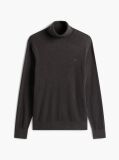 Grey Cotton Cashmere Roll Neck Jumper  Men