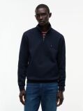 Blue Quarter-Zip Intechno Knit Sweatshirt  Men