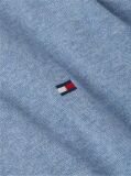 Blue Mock Turtleneck Zip-Thru Cardigan  Men