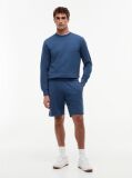 Blue Flag Embroidery Sweat Bermuda Shorts  Men