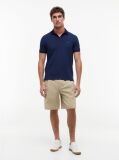 Blue Moisture Wicking Pique Regular Polo Shirt  Men