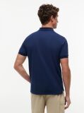Blue Moisture Wicking Pique Regular Polo Shirt  Men