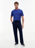 Blue Interlock Knit T-Shirt  Men