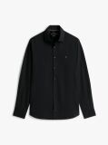 Black Flex Slim Fit Poplin Shirt  Men
