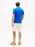 Blue Slim Fit Tipped Pique Polo Shirt  Men