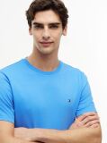 Blue Flag Embroidery T-Shirt  Men
