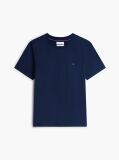 Blue Flag Embroidery T-Shirt  Men
