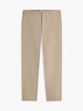 Beige Mercer Twill Flag Embroidery Regular Chinos  Men