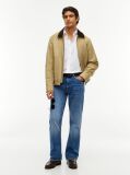 White Flex Poplin Slim Shirt  Men