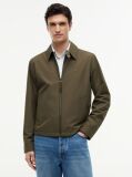 Green Packable Water Repellent Zip-Thru Ivy Jacket  Men