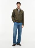 Green Packable Water Repellent Zip-Thru Ivy Jacket  Men