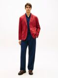 Κόκκινο Smart Casual Blazer Σε Κανονική Γραμμή  Άνδρες