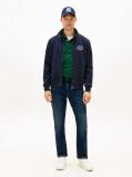 Blue Stand-Up Collar Track Jacket  Men