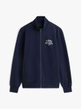 Blue Stand-Up Collar Track Jacket  Men