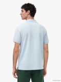 Blue Regular Fit Concealed Placket Polo Shirt  Men