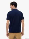 Blue Regular Fit Concealed Placket Polo Shirt  Men