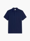 Blue Regular Fit Concealed Placket Polo Shirt  Men