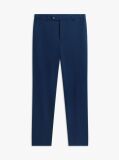 Blue Smart Casual Straight Leg Trousers  Men