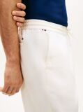 Beige Harlem Tapered Leg Linen Blend Chinos  Men