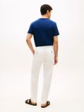 Beige Harlem Tapered Leg Linen Blend Chinos  Men