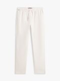 Beige Harlem Tapered Leg Linen Blend Chinos  Men