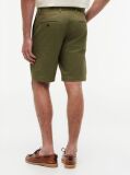 Green Denton Twill Slim 9.5" Inseam Bermuda Shorts  Men
