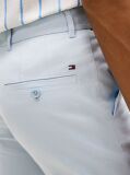 Blue Denton Print Slim 9.5" Inseam Chino Bermuda Shorts  Men