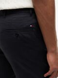 Blue Denton Print Slim 9.5" Inseam Chino Bermuda Shorts  Men